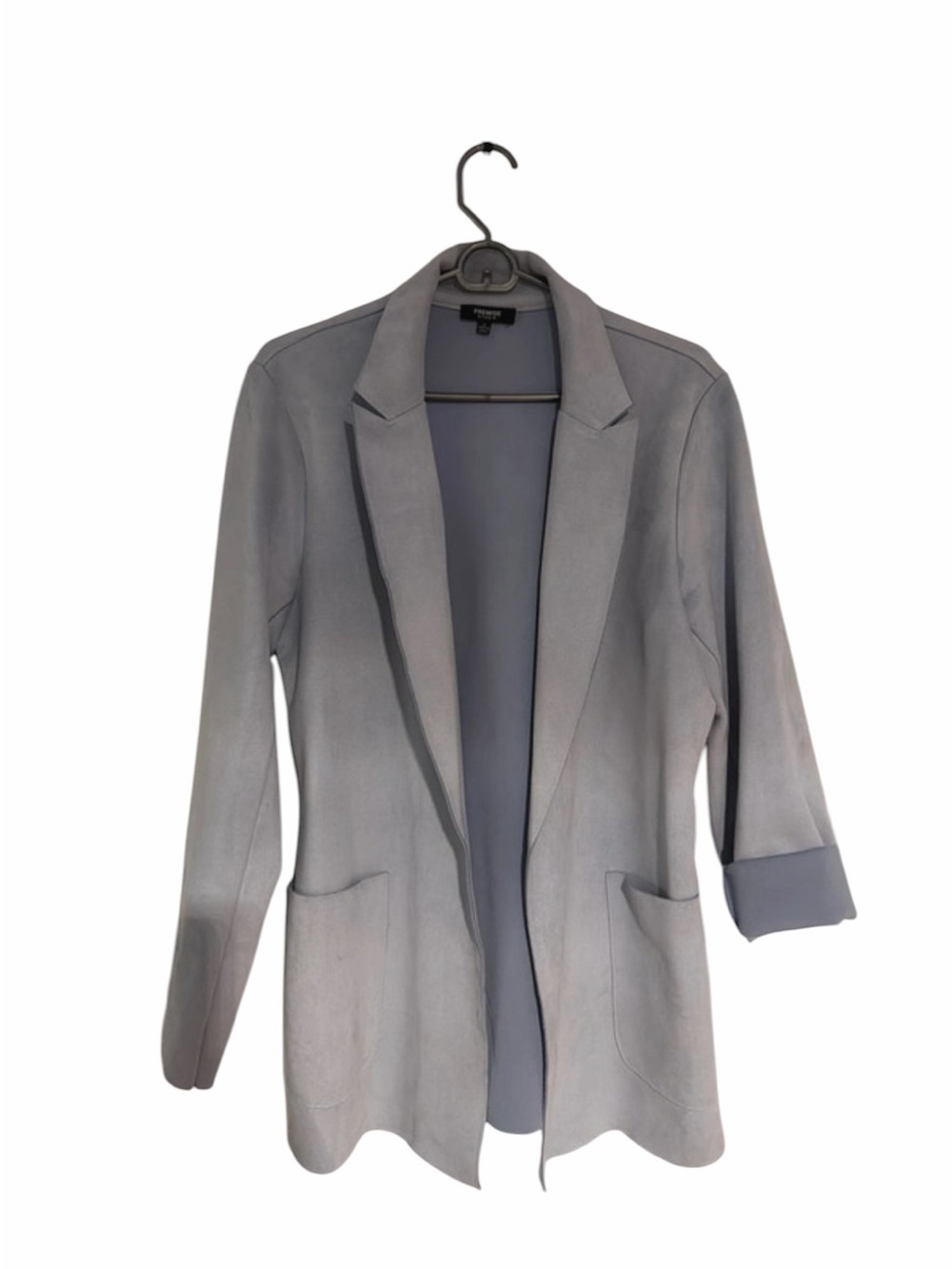 Premise Light Blue Open Front Blazer Jacket